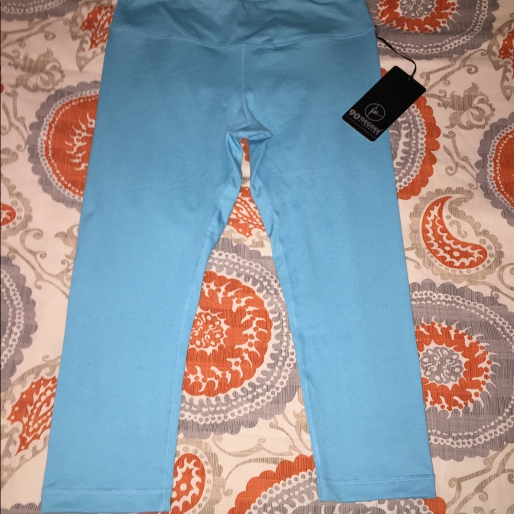 90 Degree Blue Crop Workout Pant